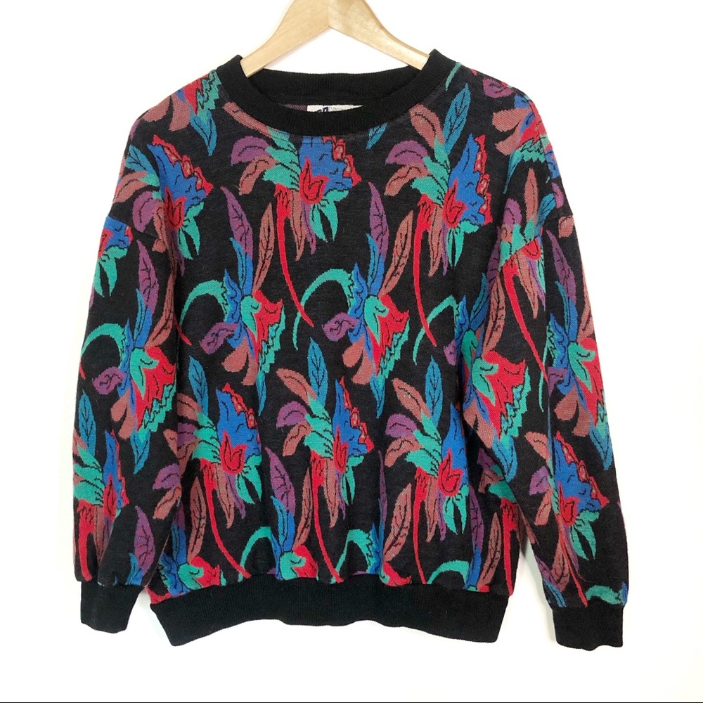 Topnotch▫️multicolor abstract vintage sweater